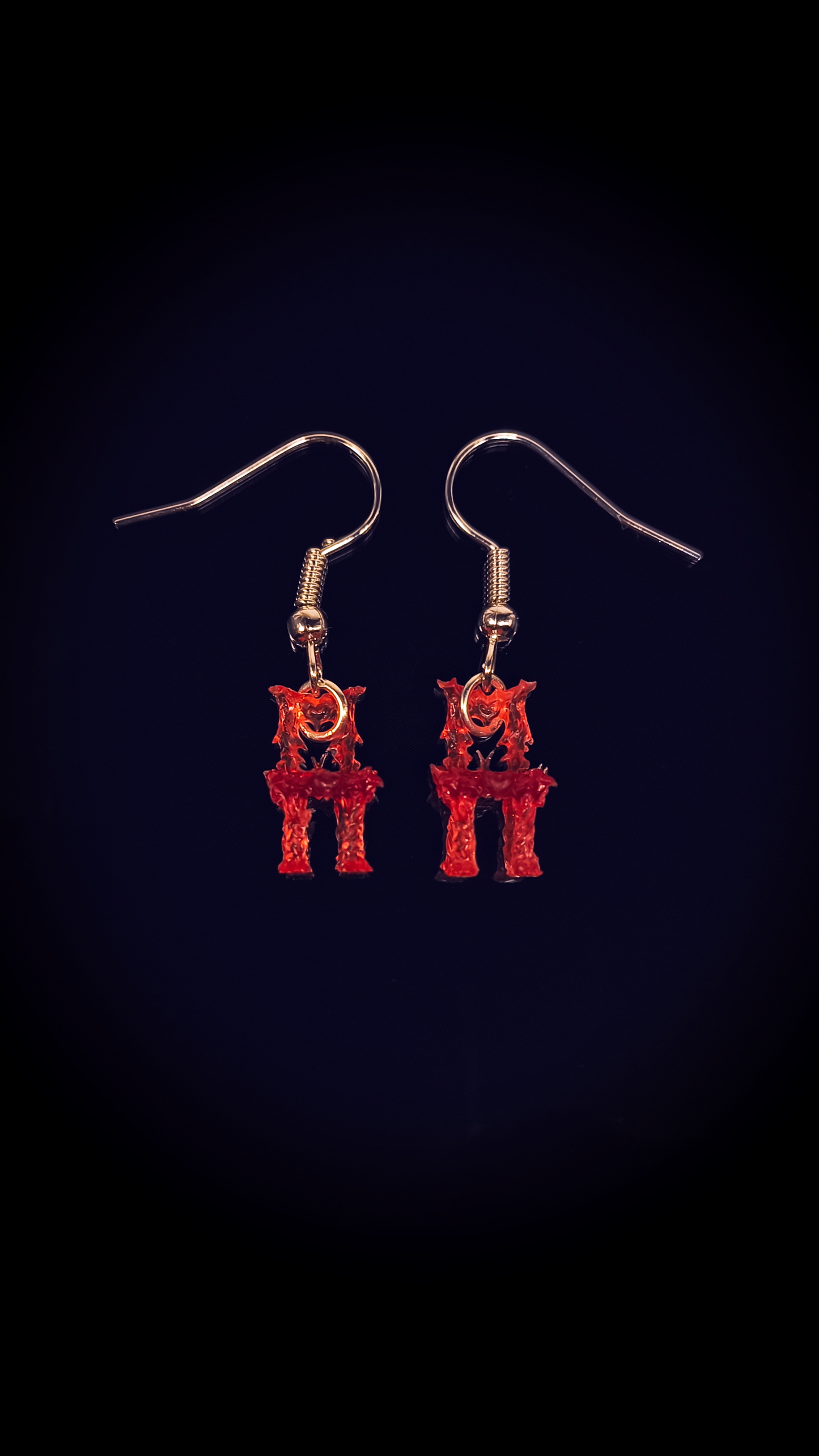 HEART CHAIR Earrings in Cosmic-Red