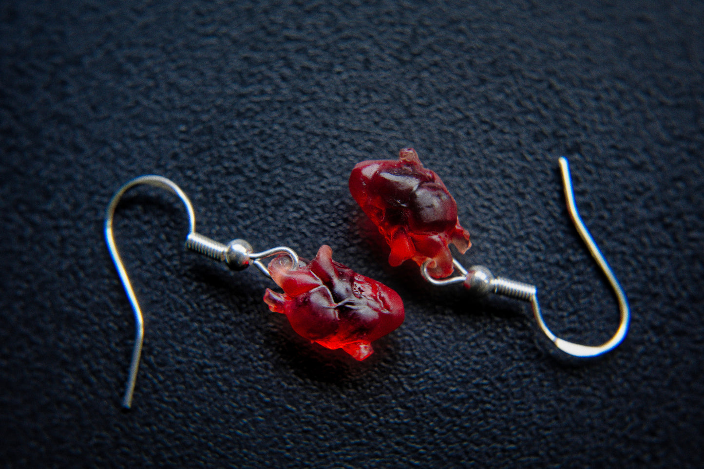 HEART Earrings in Cosmic-Red